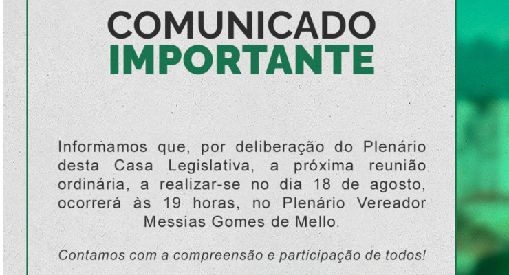 COMUNICADO IMPORTANTE 
