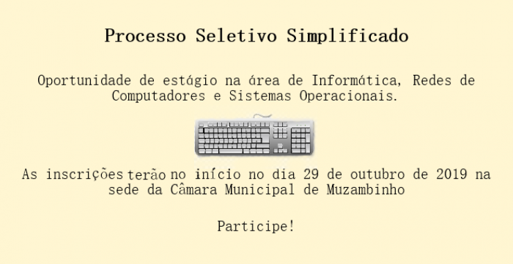 Processo Seletivo Simplificado 