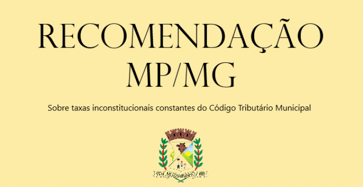 Recomendação do MP/MG