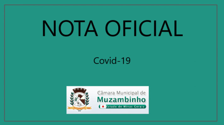 Nota Oficial da Câmara Municipal de Muzambinho